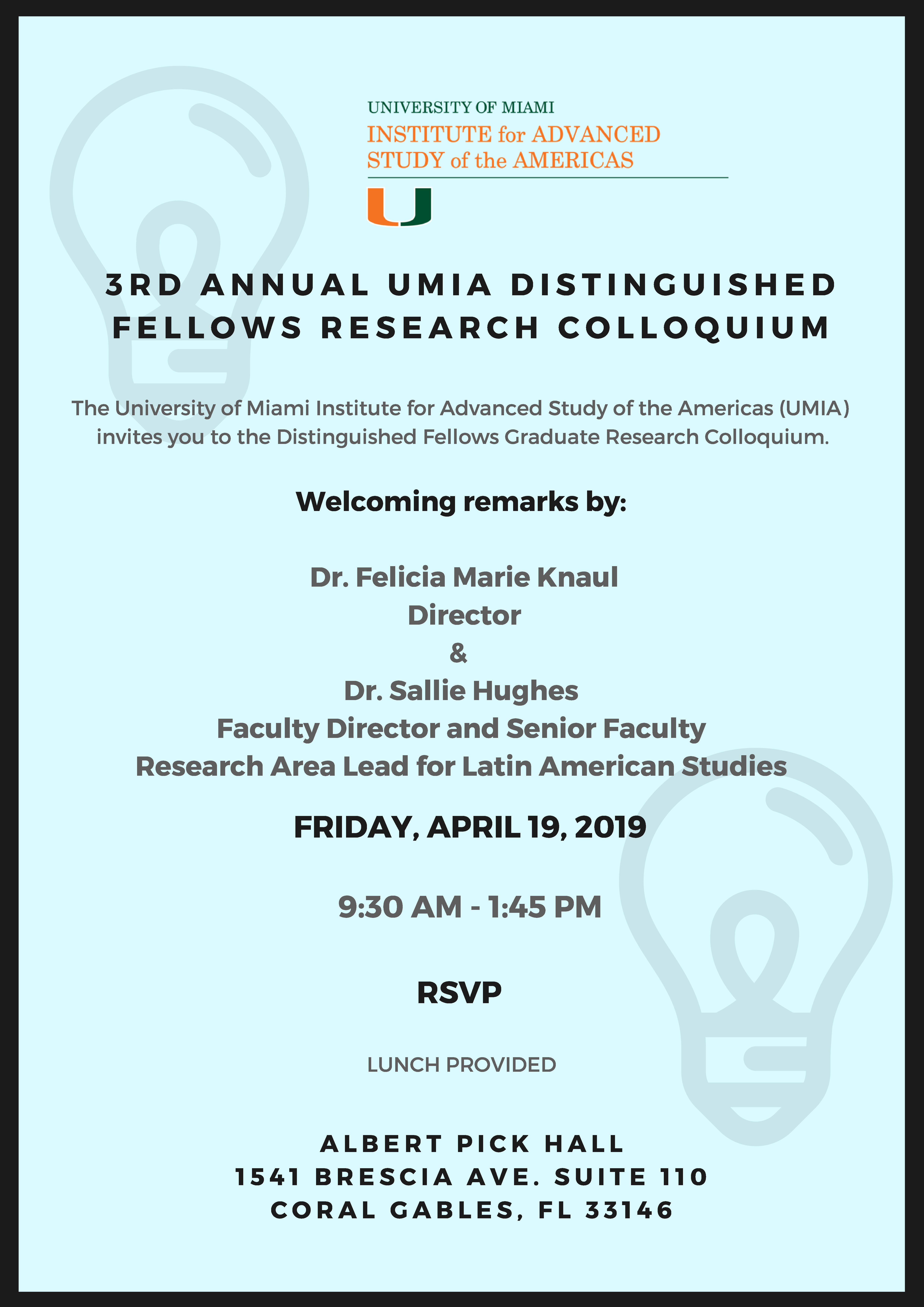 UMIA Distinguished Fellows Research Colloquium