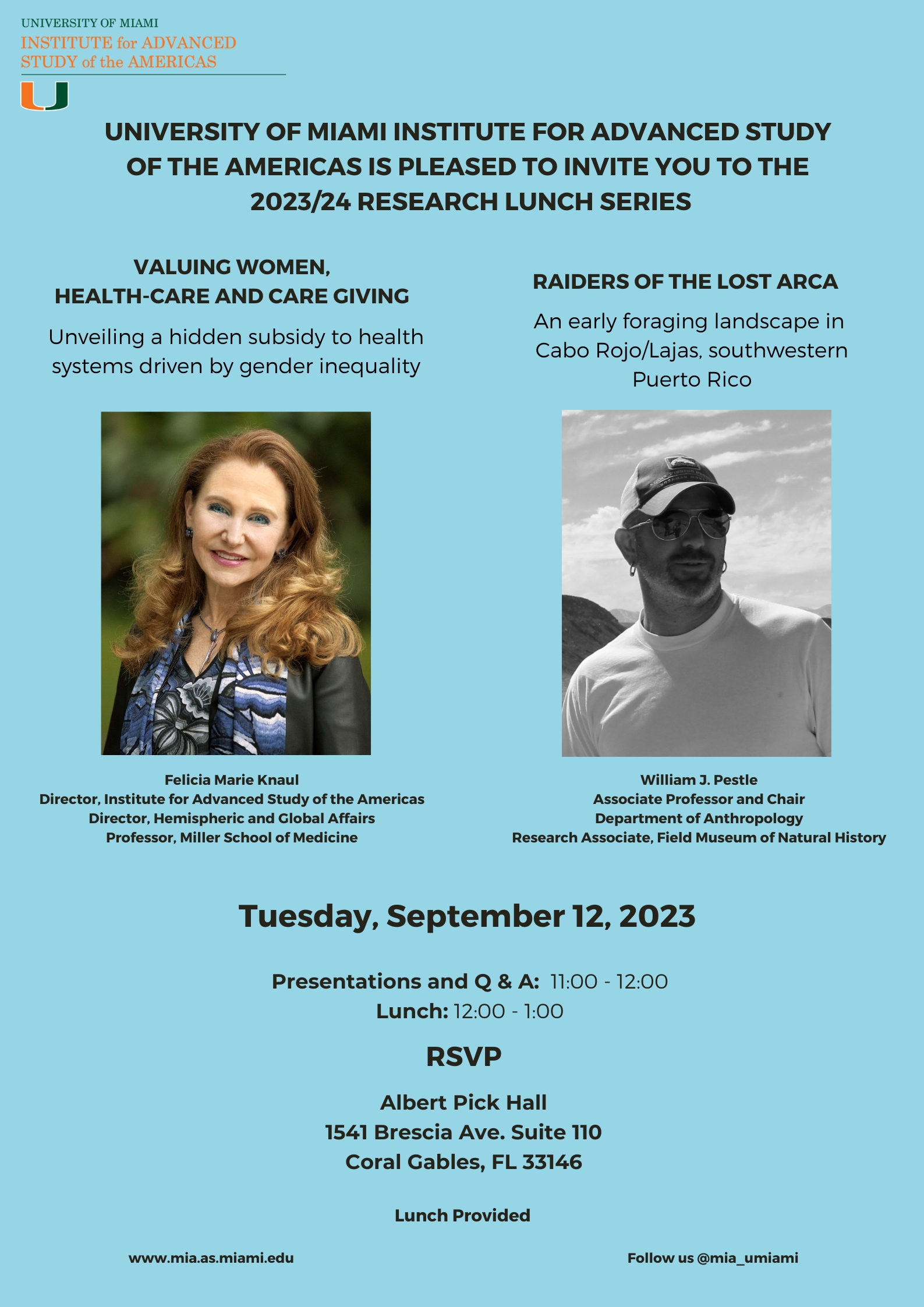 Research Lunch Series with Profs. Knaul and Pestle